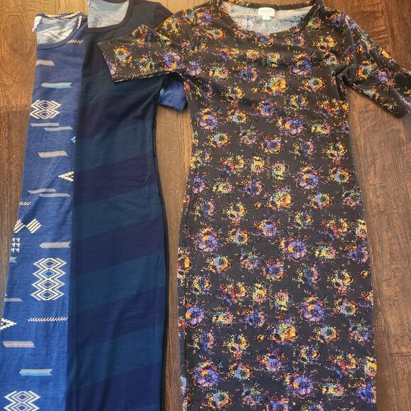 3 julia a line dresses bundle lularoe size xtra small - Picture 1 of 3